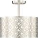 Gracelan 2 Light 13 inch Brushed Nickel Indoor Semi-Flush Ceiling Light